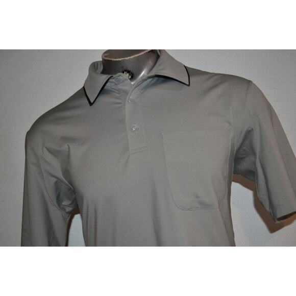37546 Duluth Trading Golf Polo Shirt Front Pocket Gray Mens Size Medium - Picture 5 of 7